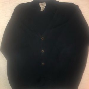 LL Bean Mens Cardigan. Size Large. Color Navy.